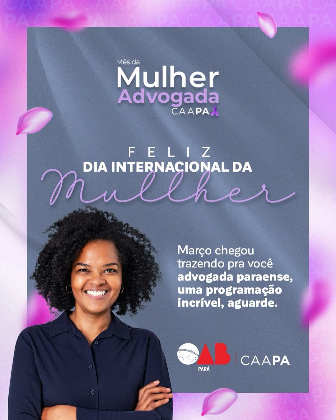 Feliz dia da mulher!