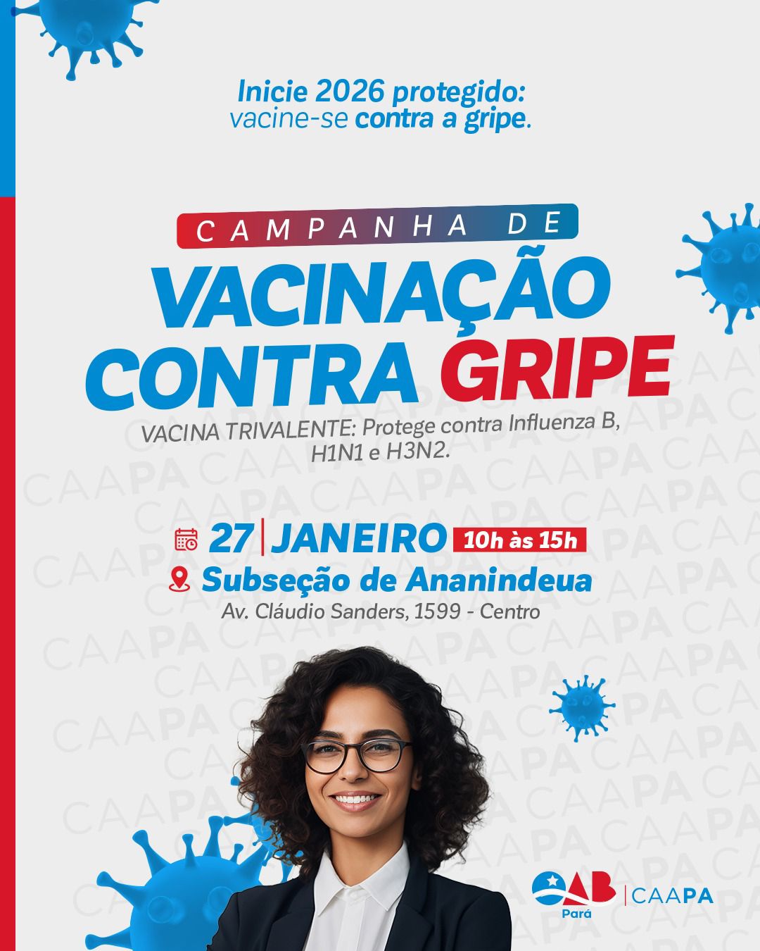 Vacinação contra Gripe – Delegacia da CAAPA em Ananindeua