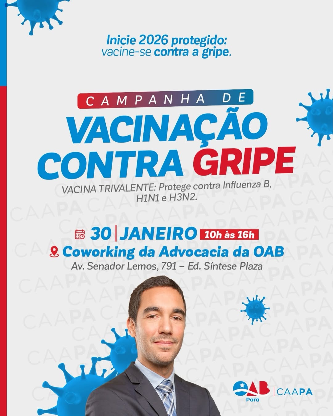 Vacinação contra Gripe – Coworking da Advocacia da OAB.