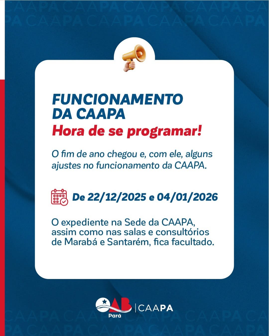 ATENÇÃO, ADVOCACIA!