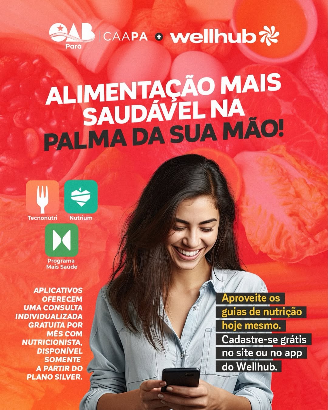 Alimentação mais saudável na palma da sua mão!