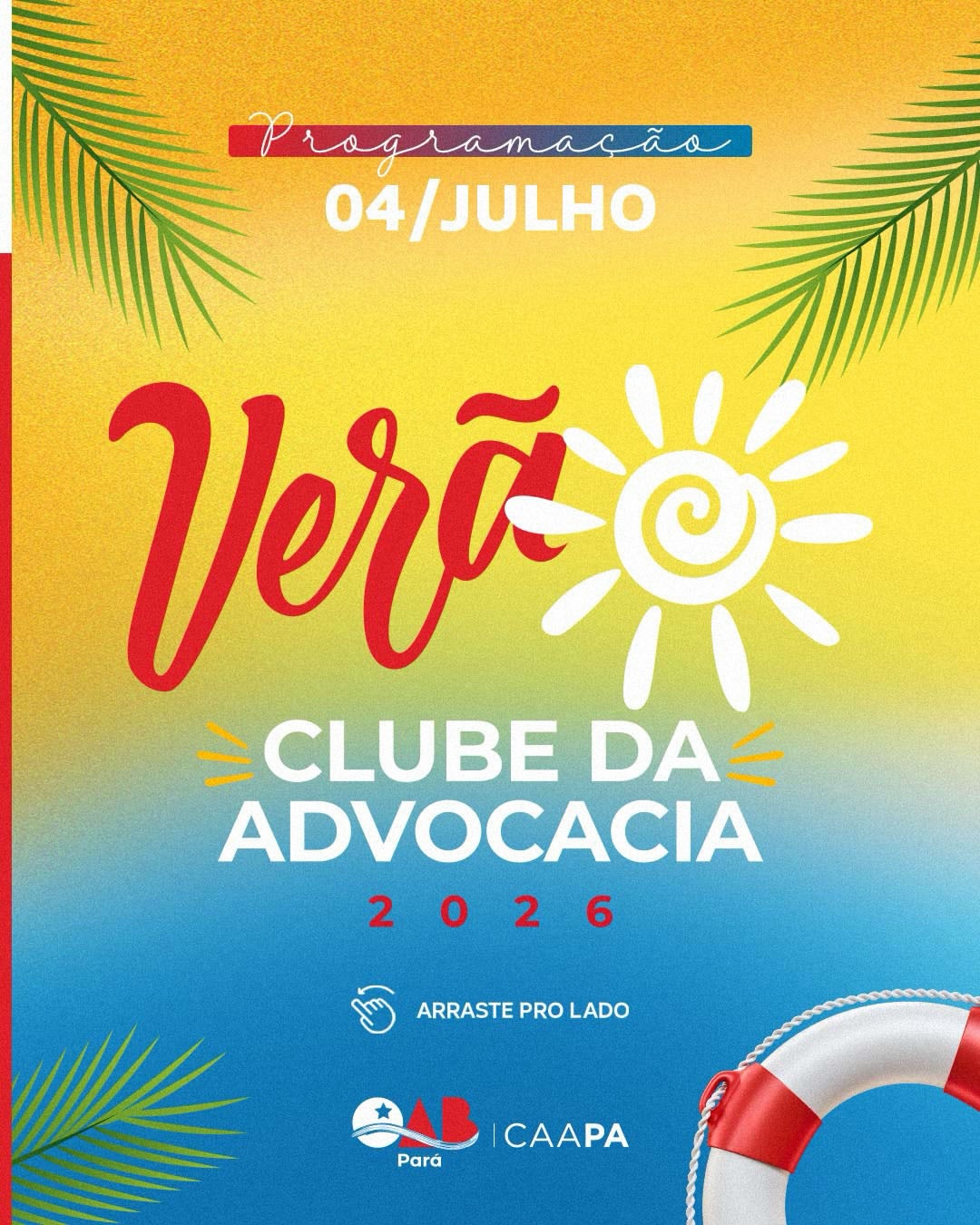 Neste sábado, dia 04 de julho, o Clube da Advocacia será palco de muita diversão, música e momentos inesquecíveis para toda a família!