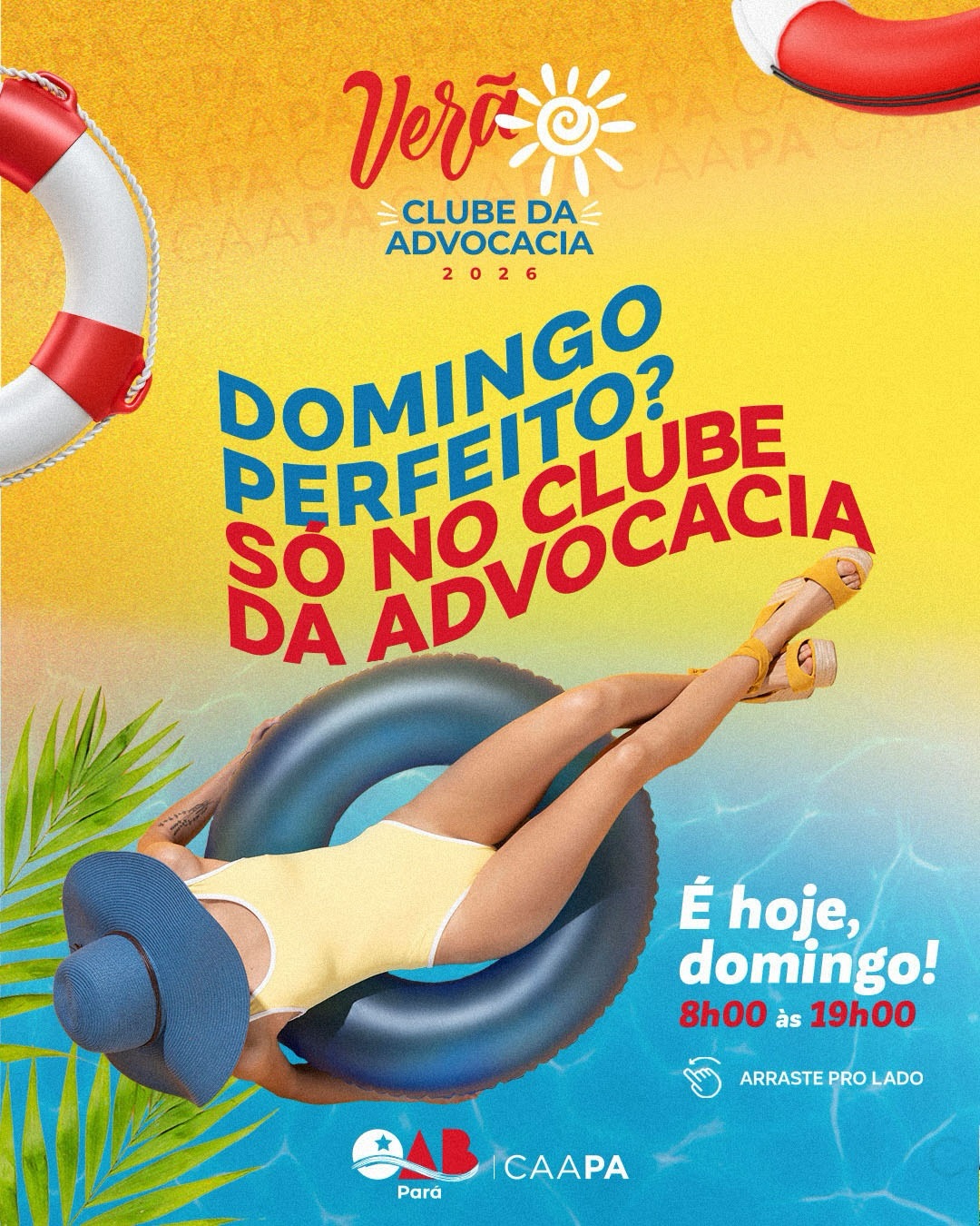 Domingo no Clube da Advocacia!