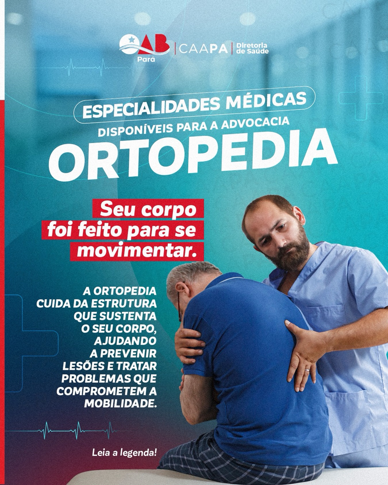 A saúde do seu corpo merece atenção especial em todas as fases da advocacia. A ortopedia atua na prevenção, no diagnóstico precoce e no tratamento de problemas que comprometem a mobilidade e a qualidade de vida.